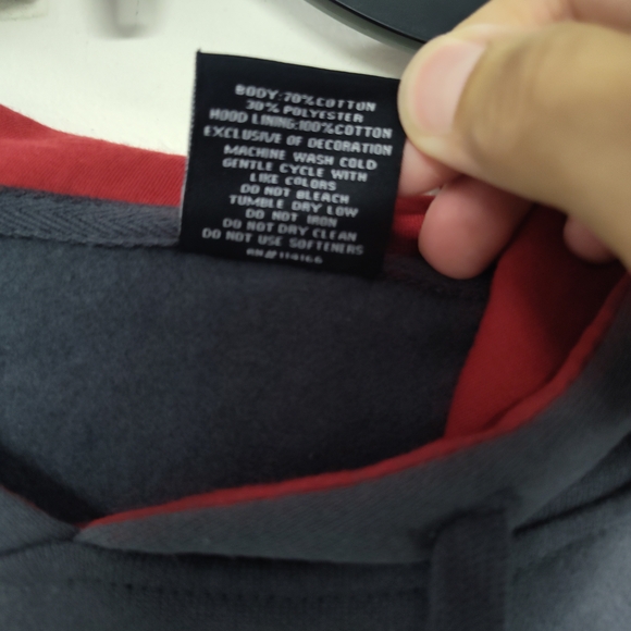 Colosseum Alabama Charcoal and Crimson Hoodie - Picture 5 of 5